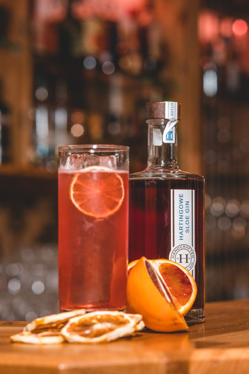 Sloe Gin Cocktails Slehen Gin mit Bitter Lemon
